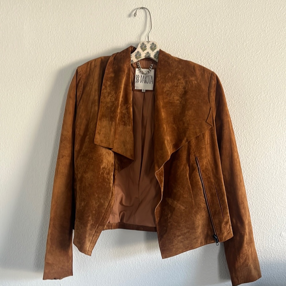 Suede Moto Jacket